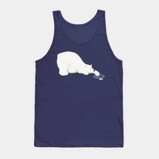 Polar Bear Goes Fishing Tank Top